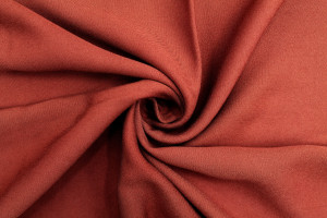 Tissu Gabardine Viscose Uni Brique -Au Mètre