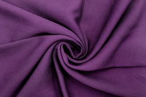 Tissu Gabardine Viscose Uni Violet -Au Mètre