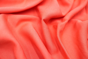 Tissu Gabardine Viscose Uni Corail -Au Mètre 2