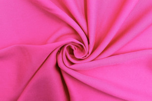 Tissu Gabardine Viscose Uni Fuchsia -Au Mètre