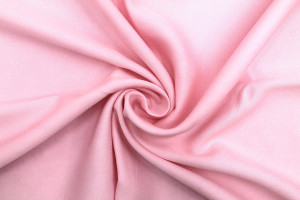 Tissu Gabardine Viscose Uni Rose clair -Au Mètre