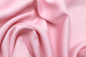 Tissu Gabardine Viscose Uni Rose clair -Au Mètre 2