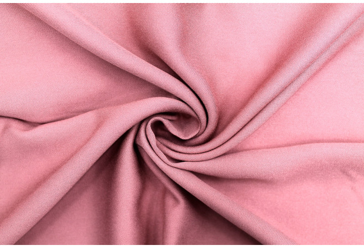 Tissu Gabardine Viscose Uni Bois de Rose -Au Mètre