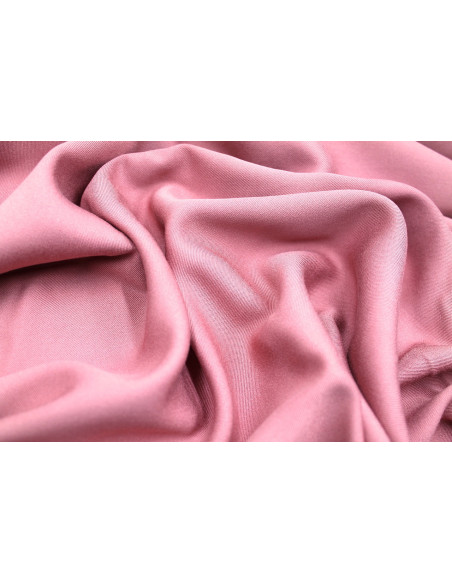 Tissu Gabardine Viscose Uni Bois de Rose -Au Mètre