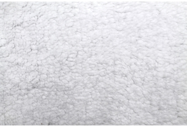 Tissu Velours Ras Écru envers Sherpa Blanc -Au Mètre