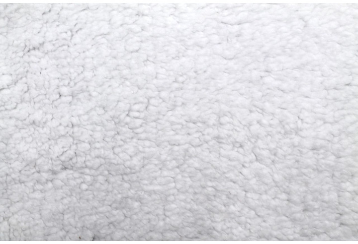 Tissu Velours Ras Love Noir envers Sherpa Blanc -Au Mètre