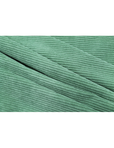 Tissu Velours Maille Côtelé Tilleul -Au Mètre
