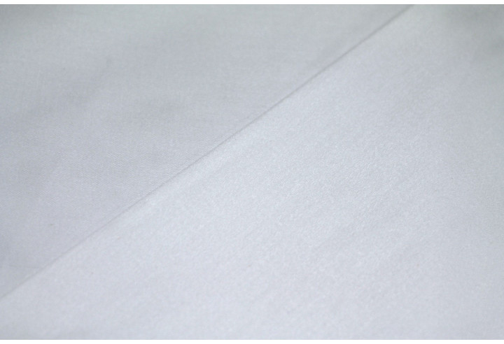 Tissu Satin de Coton Vegas Blanc Au Mètre