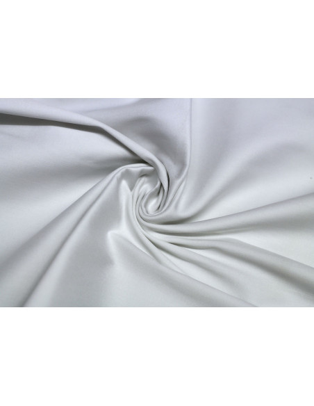Tissu Satin de Coton Vegas Blanc Au Mètre