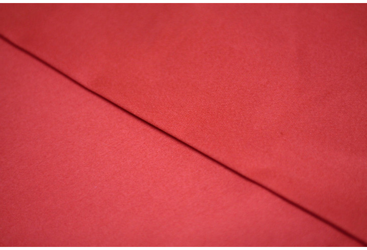 Tissu Satin de Coton Vegas Corail Au Mètre