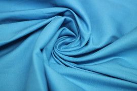 Tissu Satin de Coton Vegas Turquoise Au Mètre
