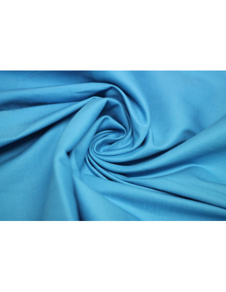 Tissu Satin de Coton Vegas Turquoise Au Mètre
