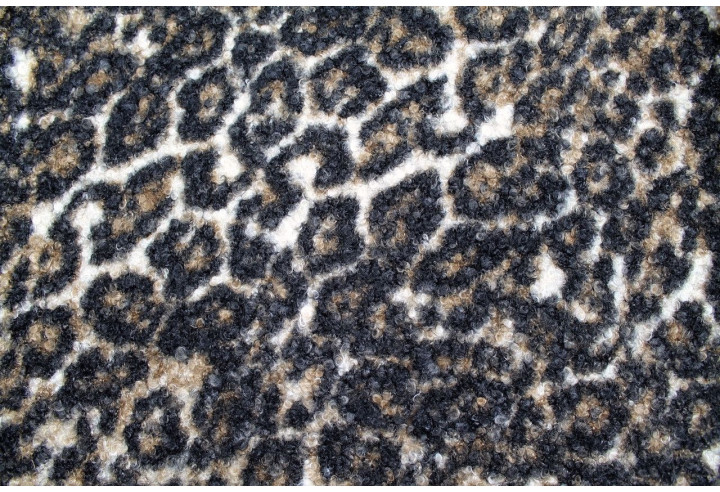 Tissu Tweed Bouclette Chloé Léopard -Au Mètre