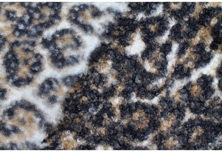 Tissu Tweed Bouclette Chloé Léopard -Au Mètre