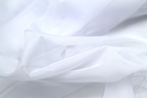 Tissu Voilage Mousseline Uni Blanc laize 300cm -Au Mètre 2