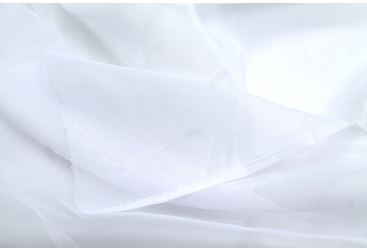 Tissu Voilage Mousseline Uni Blanc laize 300cm -Au Mètre