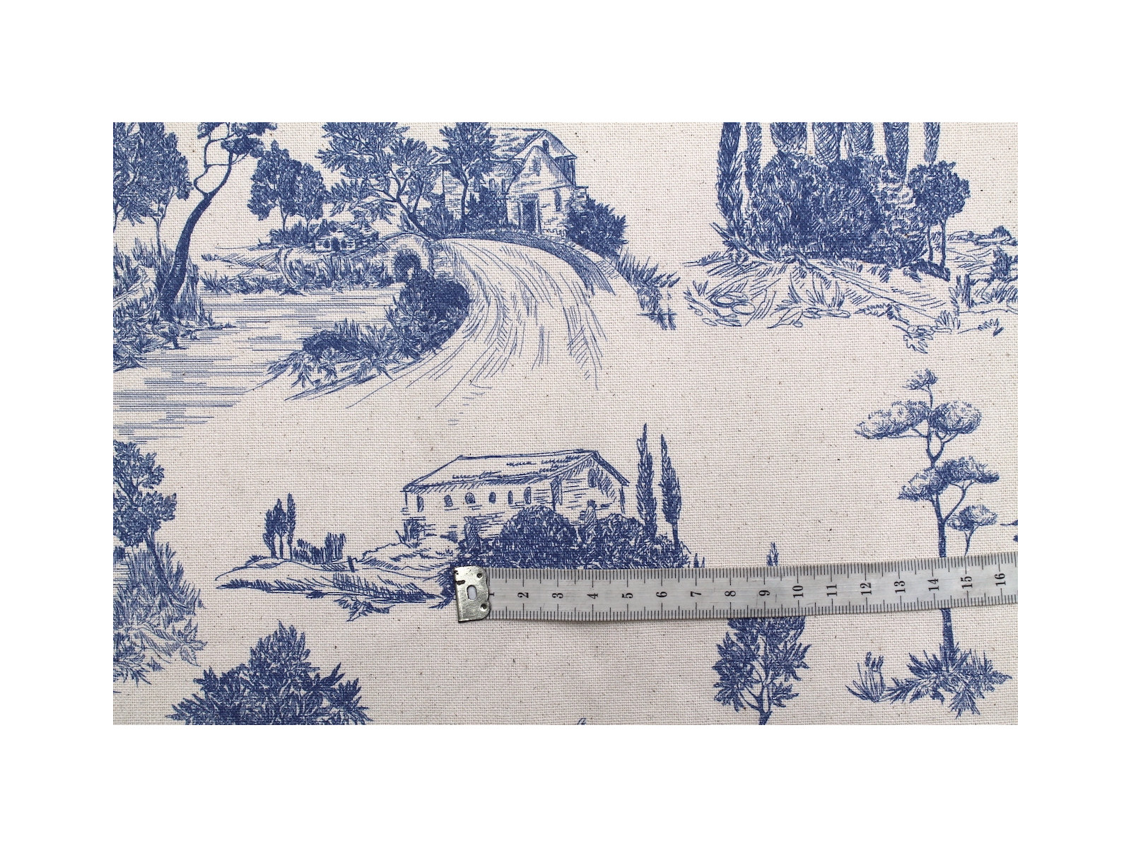 Tissu Au Mètre Toile De Jouy "Mini Pastorale" Coton - Largeur 1m60, Neuf, Marque MCTISSUS