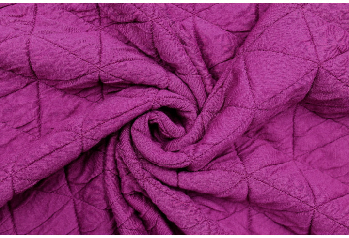 Tissu Matelassé Gros Triangles Cyclamen de Qualité, Tissus au mètre, Tissus pas cher - Alltissus.com