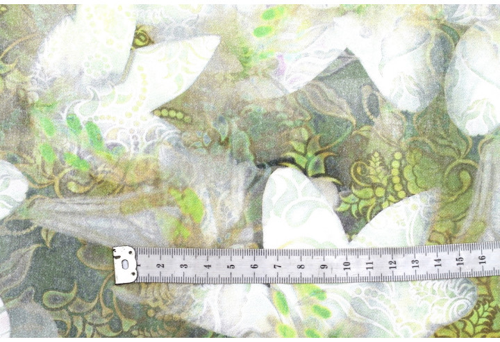 Tissu Gabardine Viscose Imprimé Fleur Étoile Jaune de Qualité, Tissu au mètre, Tissu pas cher - Alltissus.com