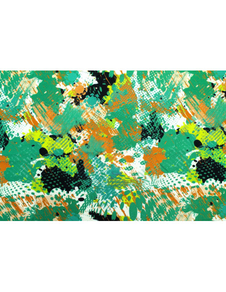 Tissu Gabardine Viscose Imprimé Graff Vert de Qualité, Tissu au mètre, Tissu pas cher - Alltissus.com