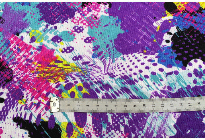Tissu Gabardine Viscose Imprimé Graff Violet de Qualité, Tissu au mètre, Tissu pas cher - Alltissus.com