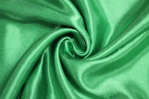 Tissu Doublure Satin Vert Drapeau Petite Largeur -Au Mètre