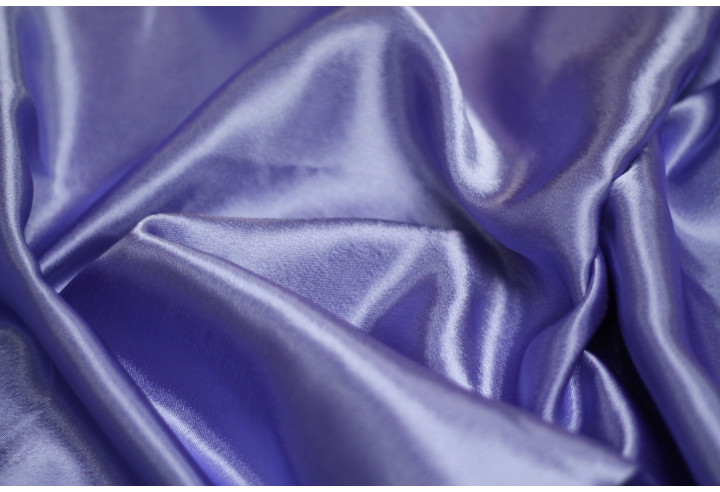 Tissu Satin Uni 115 cm Parme Foncé -Au Mètre