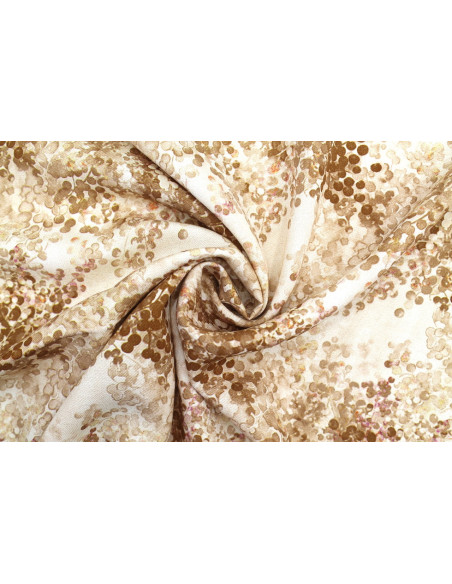 Tissu Gabardine Viscose Imprimé Buisson Beige de Qualité, Tissu au mètre, Tissu pas cher - Alltissus.com
