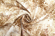 Tissu Gabardine Viscose Imprimé Buisson Beige de Qualité, Tissu au mètre, Tissu pas cher - Alltissus.com