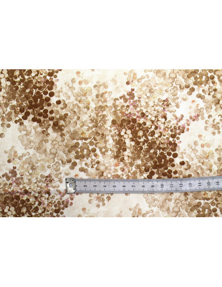 Tissu Gabardine Viscose Imprimé Buisson Beige de Qualité, Tissu au mètre, Tissu pas cher - Alltissus.com