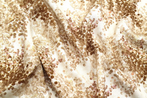 Tissu Gabardine Viscose Imprimé Buisson Beige de Qualité, Tissu au mètre, Tissu pas cher - Alltissus.com 2