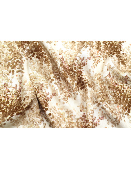 Tissu Gabardine Viscose Imprimé Buisson Beige de Qualité, Tissu au mètre, Tissu pas cher - Alltissus.com
