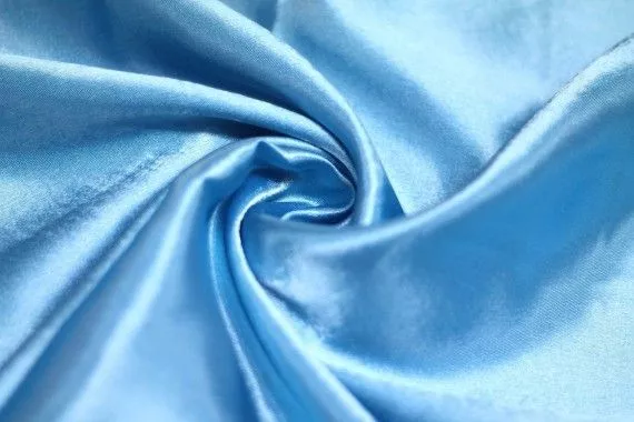 Tissu Doublure Satin Turquoise Grande Largeur -Au Mètre