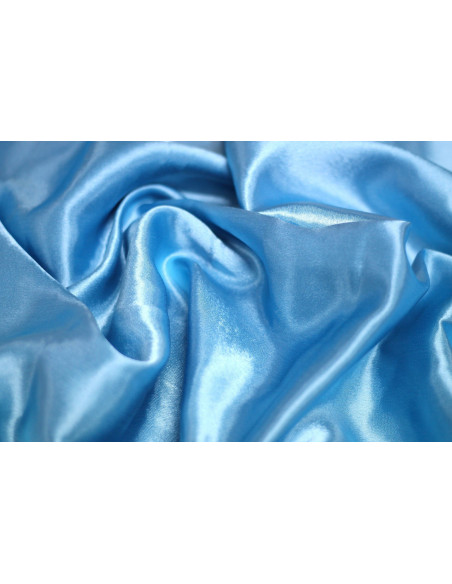 Tissu Doublure Satin Turquoise Grande Largeur -Au Mètre