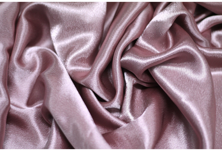 Tissu Doublure Satin Rose des Bois Grande Largeur -Au Mètre