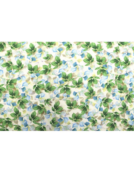 Tissu Gabardine Viscose Imprimé Feuille Hazel Vert de Qualité, Tissu au mètre, Tissu pas cher - Alltissus.com