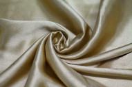 Tissu Doublure Satin Or Clair Grande Largeur -Au Mètre