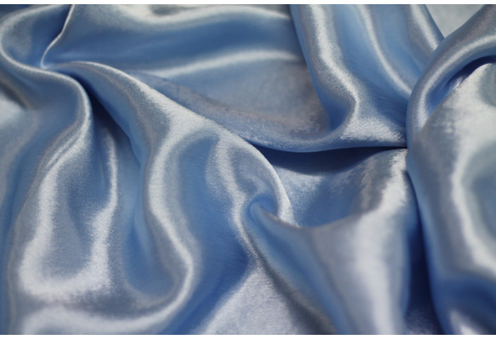 Tissu Doublure Satin Ciel Grande Largeur -Au Mètre