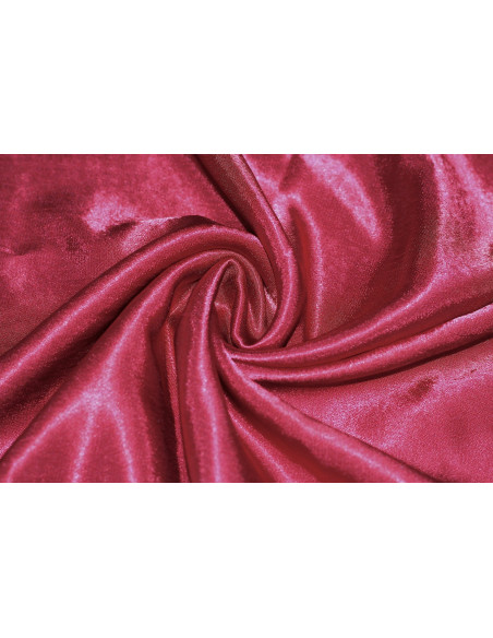 Tissu Doublure Satin Bordeaux Grande Largeur -Au Mètre