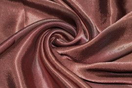 Tissu Doublure Satin Choco Grande Largeur -Au Mètre