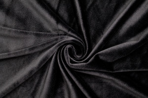Tissu Velours Ras Extensible Uni Noir de Qualité, Tissu Au Mètre, Tissu pas cher - Alltissus.com