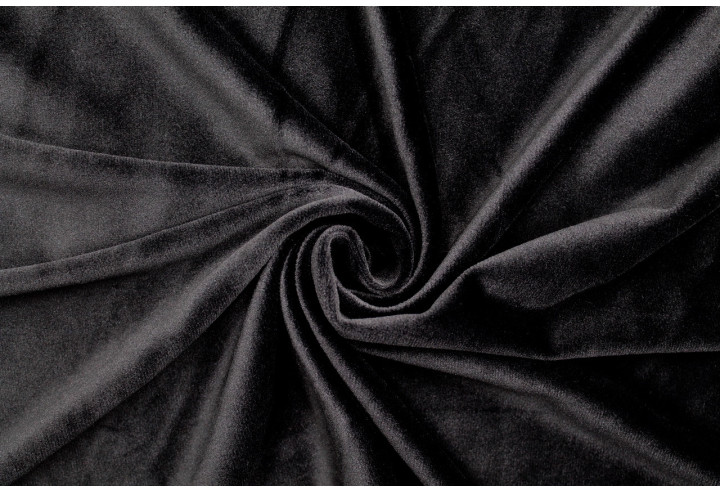Tissu Velours Ras Extensible Uni Noir de Qualité, Tissu Au Mètre, Tissu pas cher - Alltissus.com