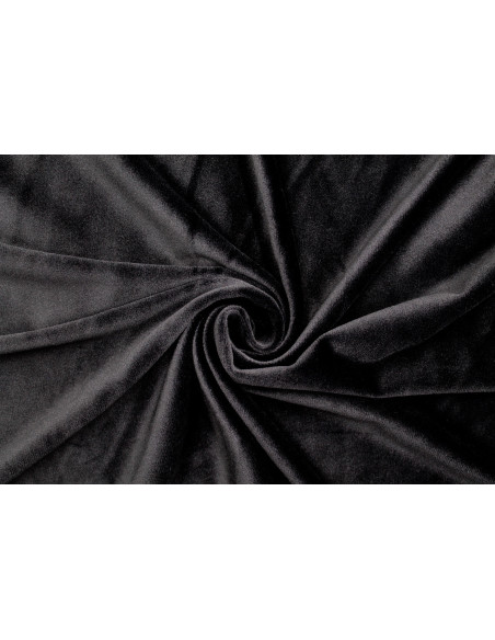 Tissu Velours Ras Extensible Uni Noir de Qualité, Tissu Au Mètre, Tissu pas cher - Alltissus.com