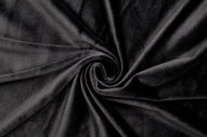 Tissu Velours Ras Extensible Uni Noir de Qualité, Tissu Au Mètre, Tissu pas cher - Alltissus.com