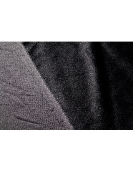 Tissu Velours Ras Extensible Uni Noir de Qualité, Tissu Au Mètre, Tissu pas cher - Alltissus.com