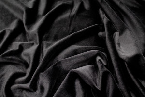 Tissu Velours Ras Extensible Uni Noir de Qualité, Tissu Au Mètre, Tissu pas cher - Alltissus.com 2