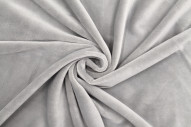 Tissu Velours Ras Extensible Uni Gris clair de Qualité, Tissu Au Mètre, Tissu pas cher - Alltissus.com