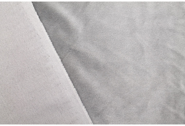 Tissu Velours Ras Extensible Uni Gris clair de Qualité, Tissu Au Mètre, Tissu pas cher - Alltissus.com