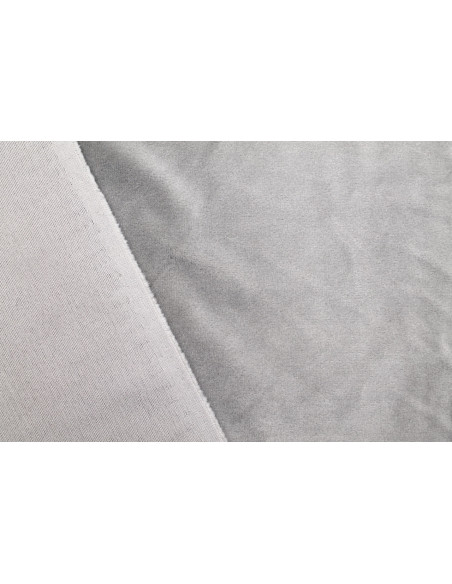 Tissu Velours Ras Extensible Uni Gris clair de Qualité, Tissu Au Mètre, Tissu pas cher - Alltissus.com