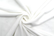 Tissu Velours Ras Extensible Uni Blanc cassé de Qualité, Tissu Au Mètre, Tissu pas cher - Alltissus.com